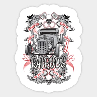 Rat Rods Sticker